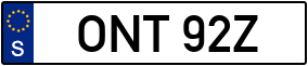 Trailer License Plate